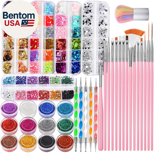 Kit nail art set pennelli - set,
