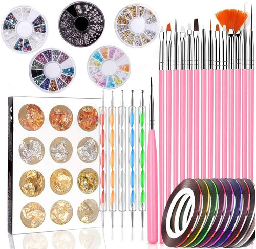 Nail art design set - nail, 47