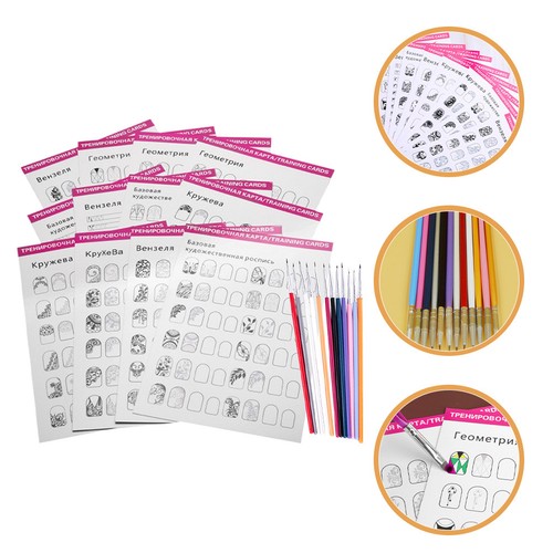 Kit pratica nail art durevole - kit,