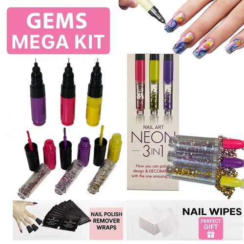 Set penne nail art - gemme, |
