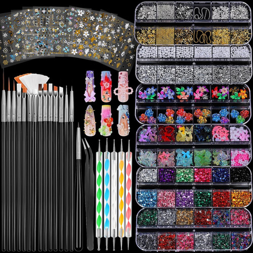 Pennelli per nail art kit - art,,