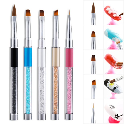 5pcs acrylic rhinestone nail - 5pcs,