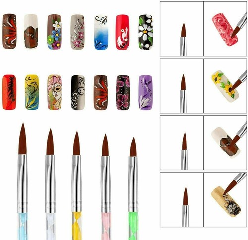 Set pennelli acrilici nail - set,
