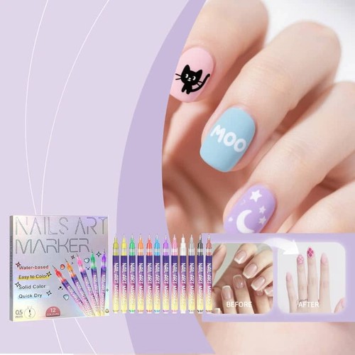 Set pennarello nail art - , 12