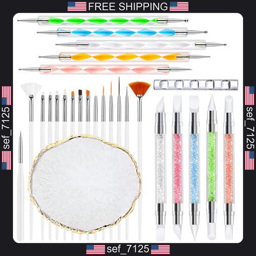 Pennello nail art 27pz - pennello,