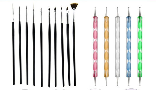 Set pennello penna punto - set, nail