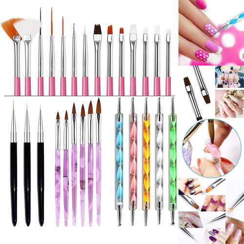 Set pennelli per nail art - pennelli,