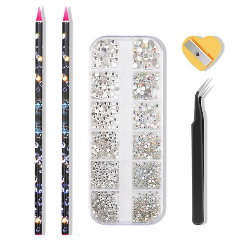 Kit griglie strass nail art - 12,