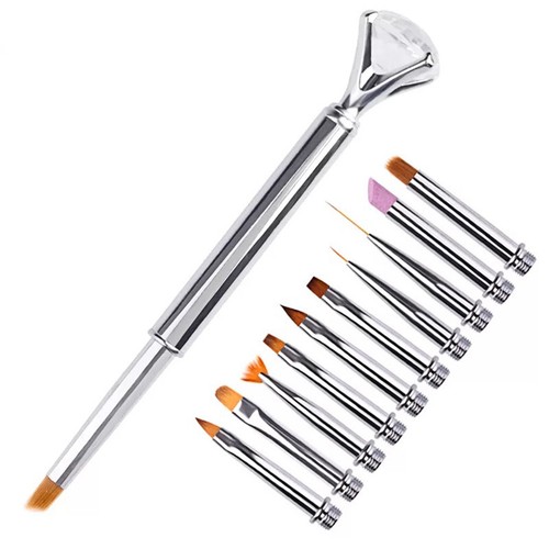 Kit penna nail art argento - kit,