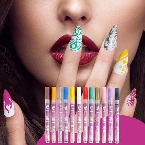 Kit marcatori unghie colori - kit,